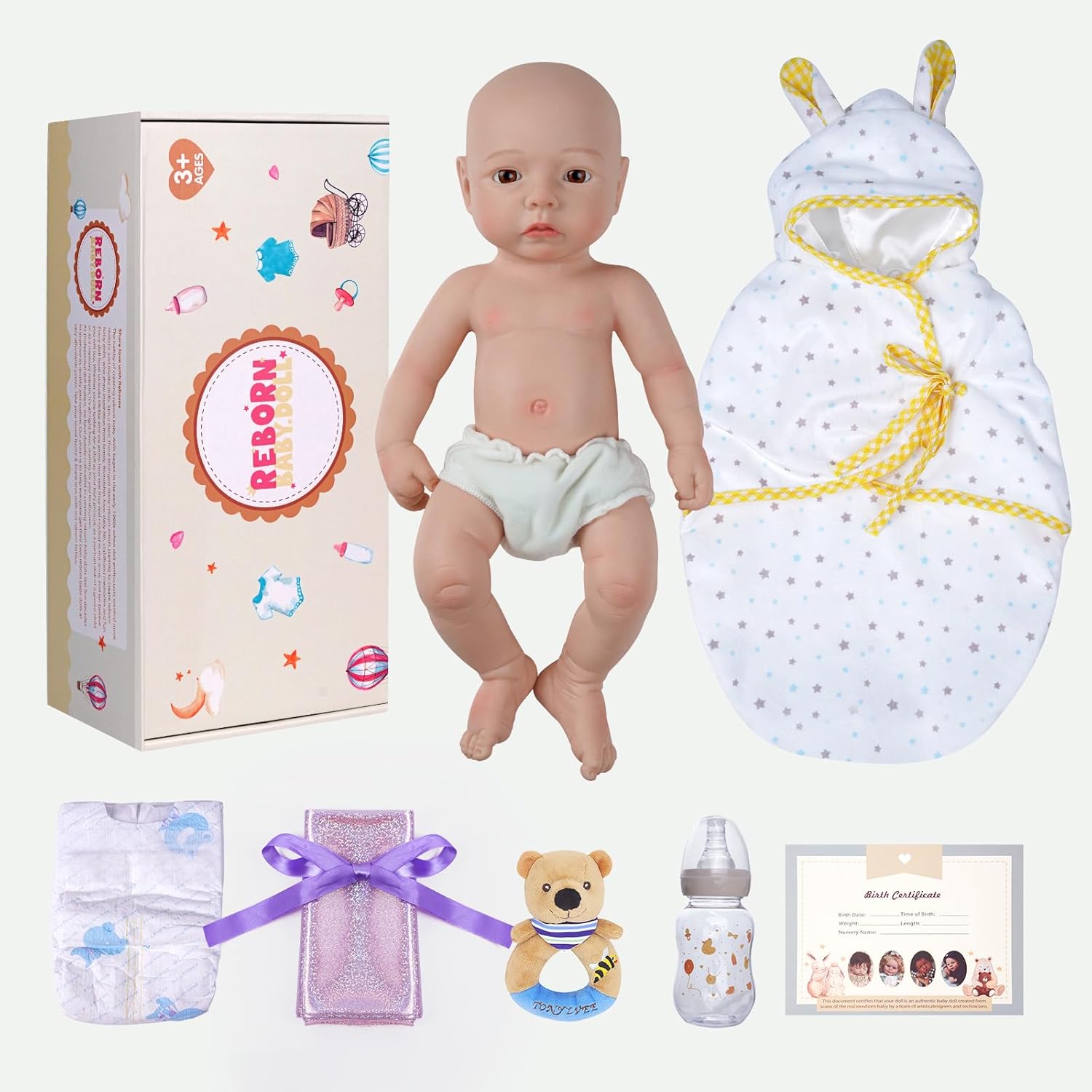 Rebones De Silicona IVITA Muñeca De Bebé De Silicona De Cuerpo