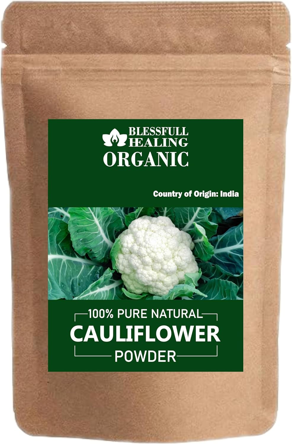Blessfull Healing Organic Cauliflower Powder 100% Pure Natural 200 Gram / 7.05 oz