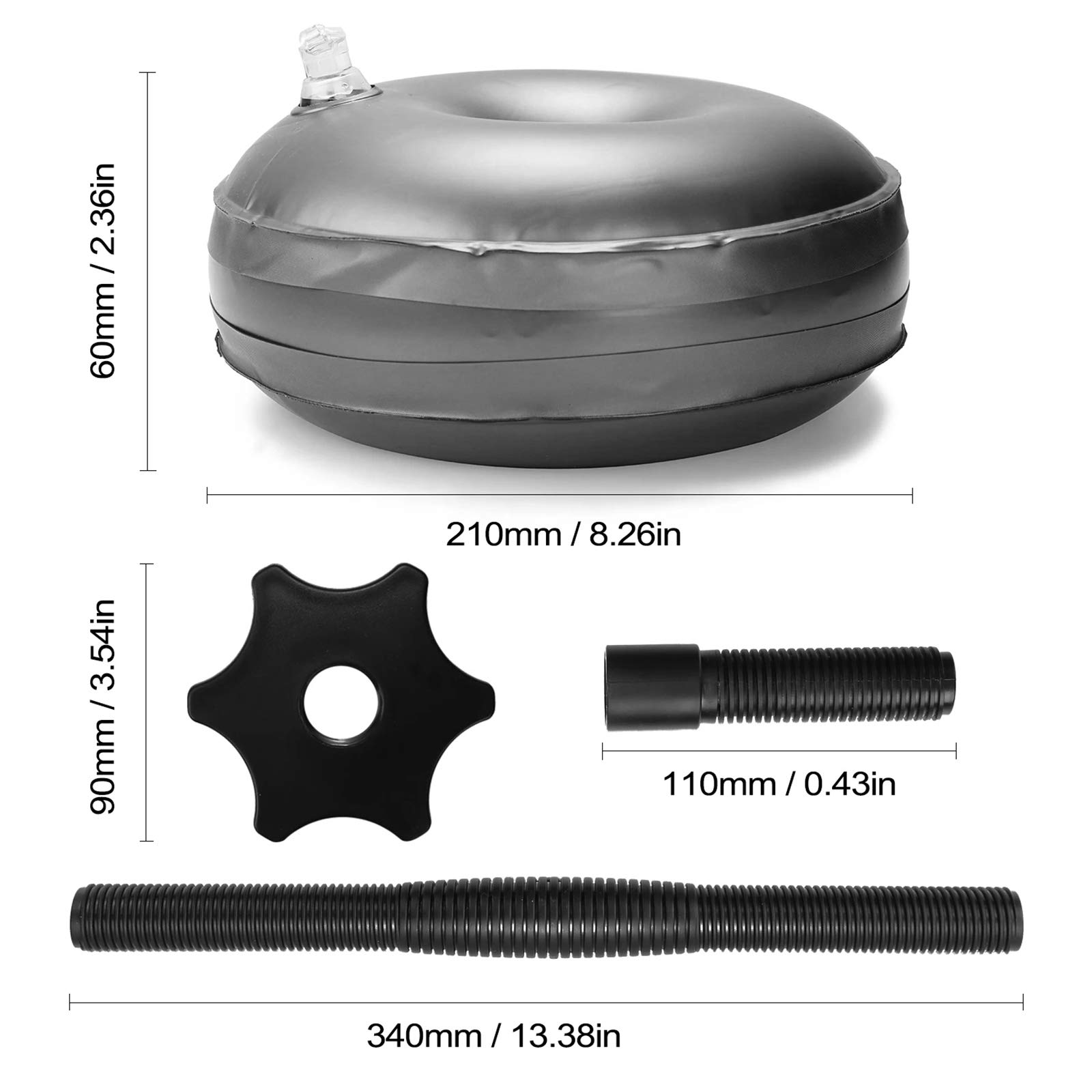 Haltères Réglables VIFER – Remplissage D'eau, Jusqu'à 20 Kg, En PVC, étanches, 4/8 Sacs, Pour Voyage Et Maison