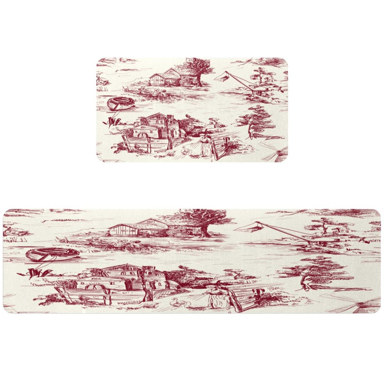 Alfombrillas de cocina superabsorbentes lavables pack de 2 unidades