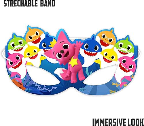 Miniatura 8 de Máscara de ojos retráctil Bby  Bonita máscara de dormir de dibujos animados para recuerdos de fiesta de cumpleaños, fiestas de pijamas, viajes,