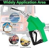 Vista 5 de Azdele Boquilla de combustible automática NPT de 1 pulgada y gancho, mango de bomba de gas diesel, 19/16 "(OD = 1.181 in) flujo máximo 30 GPM