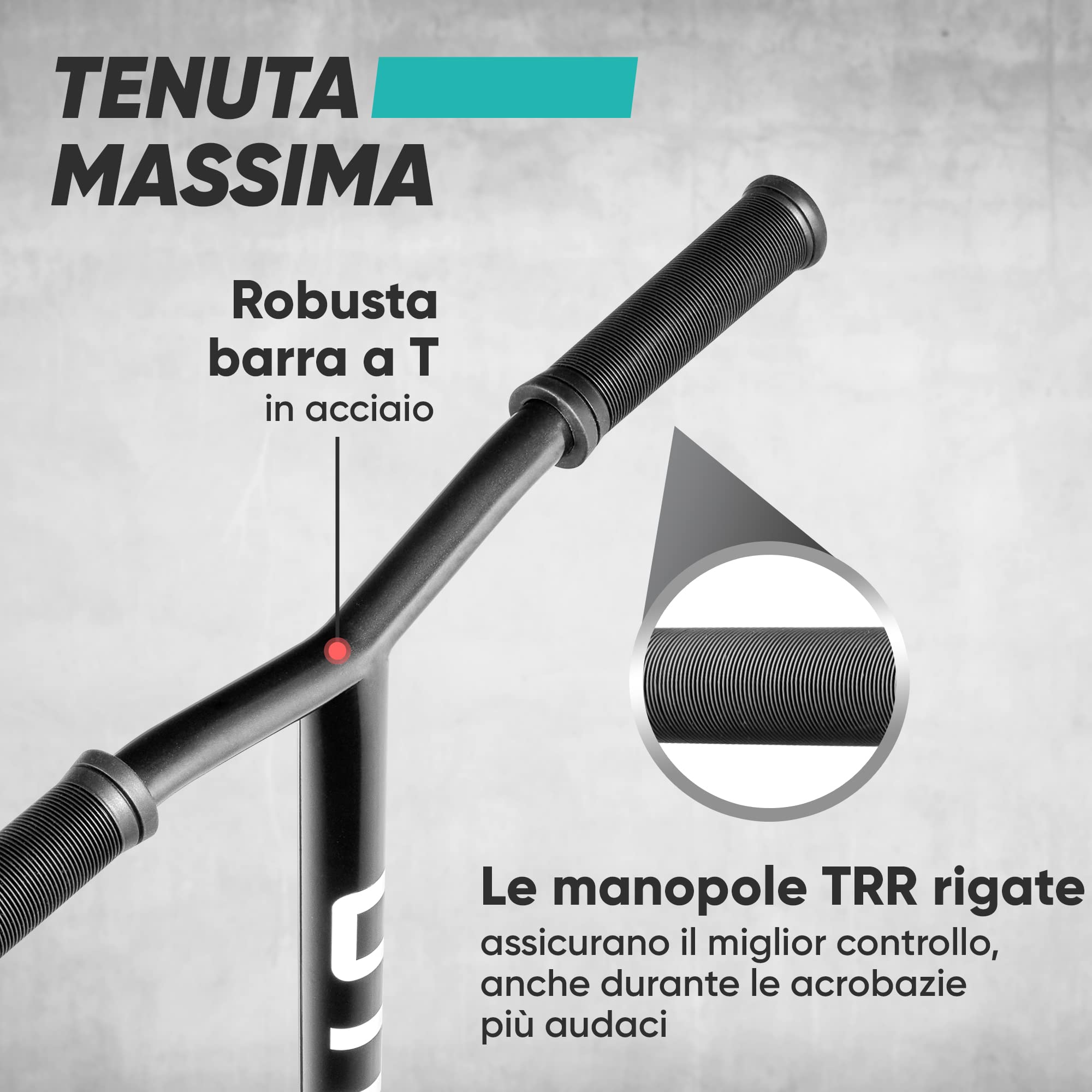 Apollo Monopattino Stunt Scooter Genius PRO | Robusto Monopattino Freestyle con Cuscinetti a Sfera ABEC 9 | Ruote in PU da 100 mm | Monopattino da Trick | Monopattino per Adulti e Bambini