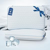 SweetNight Cooling Pillows Queen Size 2-Pack: Shredded Memory Foam for Hot Sleepers, Adjustable Cool Night Pillows with Washable Cover