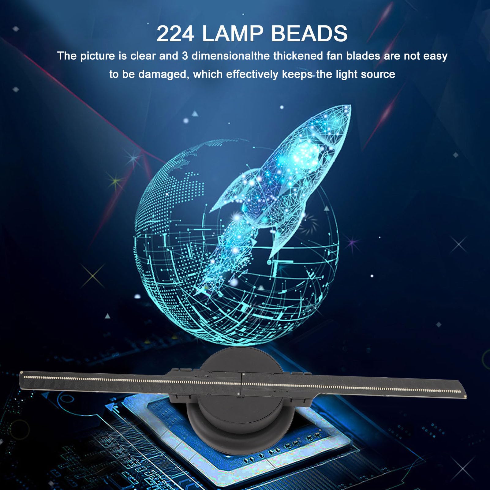 3D-Hologramm-Fan-Werbemaschine für Party-Shop, Schild, Bar, Geschäft, Projektion für Kneipen, Nackte Augen, Holografische Fan-Bauchmuskeln für Feier, Party, Kneipe, Bar, Fans
