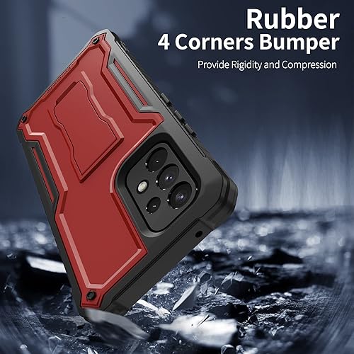 Miniatura 6 de ExoGuard Funda para Samsung Galaxy A53, funda de goma a prueba de golpes de cuerpo completo, protector de pantalla integrado y soporte compatible