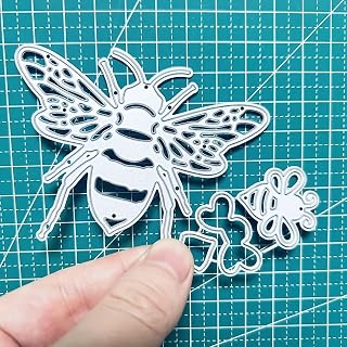 2pcs Bees Die Cuts for Card Making, Cutting Dies, Metal Die Cutting Mold, Scrapbooking Dies, DIY Etched Embossing Stencil for Crafts
