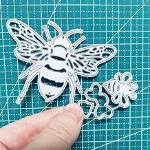2pcs Bees Die Cuts for Card Making, Cutting Dies, Metal Die Cutting Mold, Scrapbooking Dies, DIY Etched Embossing Stencil for Crafts