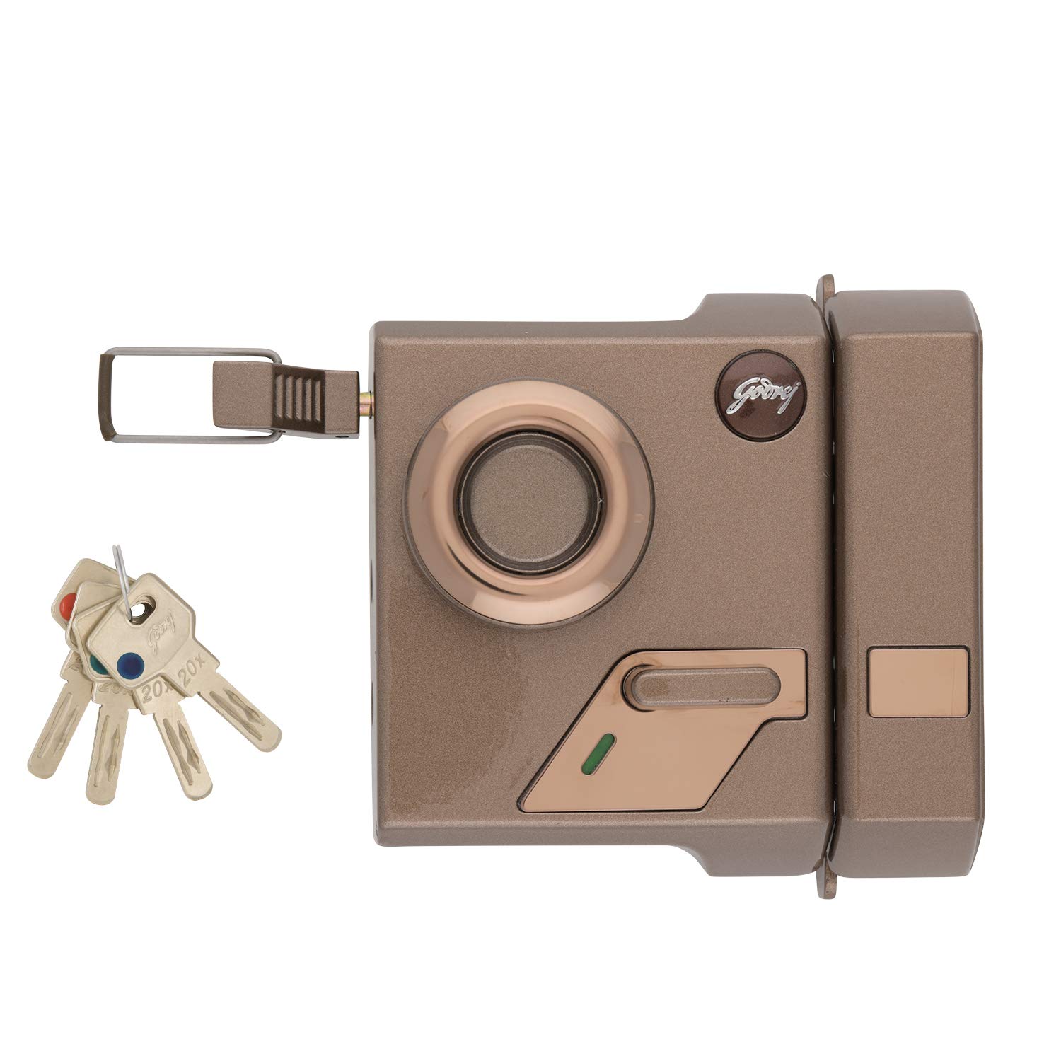 Godrej Rim Lock I Altrix EXS+ Technology I 1CK Latchbolt I Privacy Knob I for Home Main Door I for Outside Opening Door & Left/Right Handed Doors I 4 Keys I 15 Year Warranty I Milano Bronze Finish (B01JLT0NRU) Amazon Price History, Amazon Price Tracker
