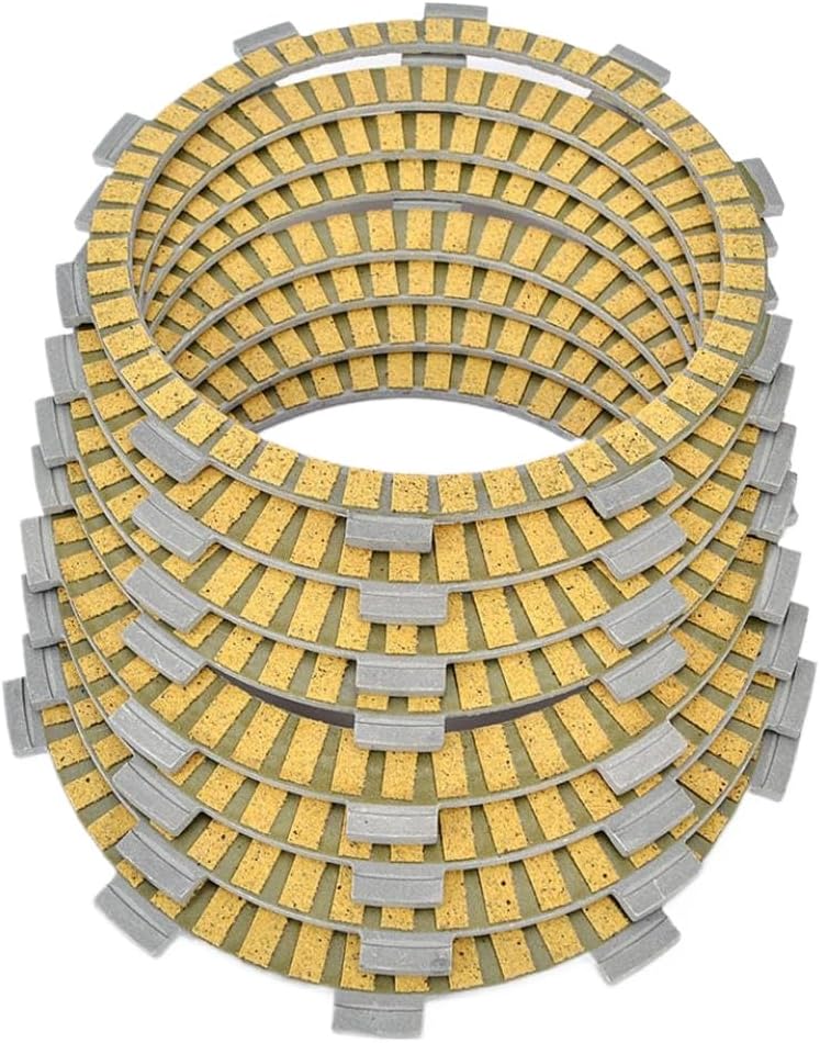 Clutch Friction Disc Plate Kit 8P Set Compatible With Automotive Motorcycle Parts GSR400 GSR600 2006 2007 2008 2009 2010 GSF650 650 GSF650S GSX650