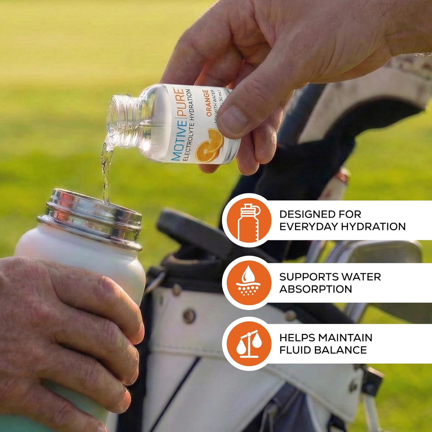 Liquid Electrolyte Hydration | Mixes easily with Water | No Stirring or Shaking Required | Hydration for Daily Wellness & Recovery | Naturally Flavored | 0 Sugar & 0 Calories | Made in USA