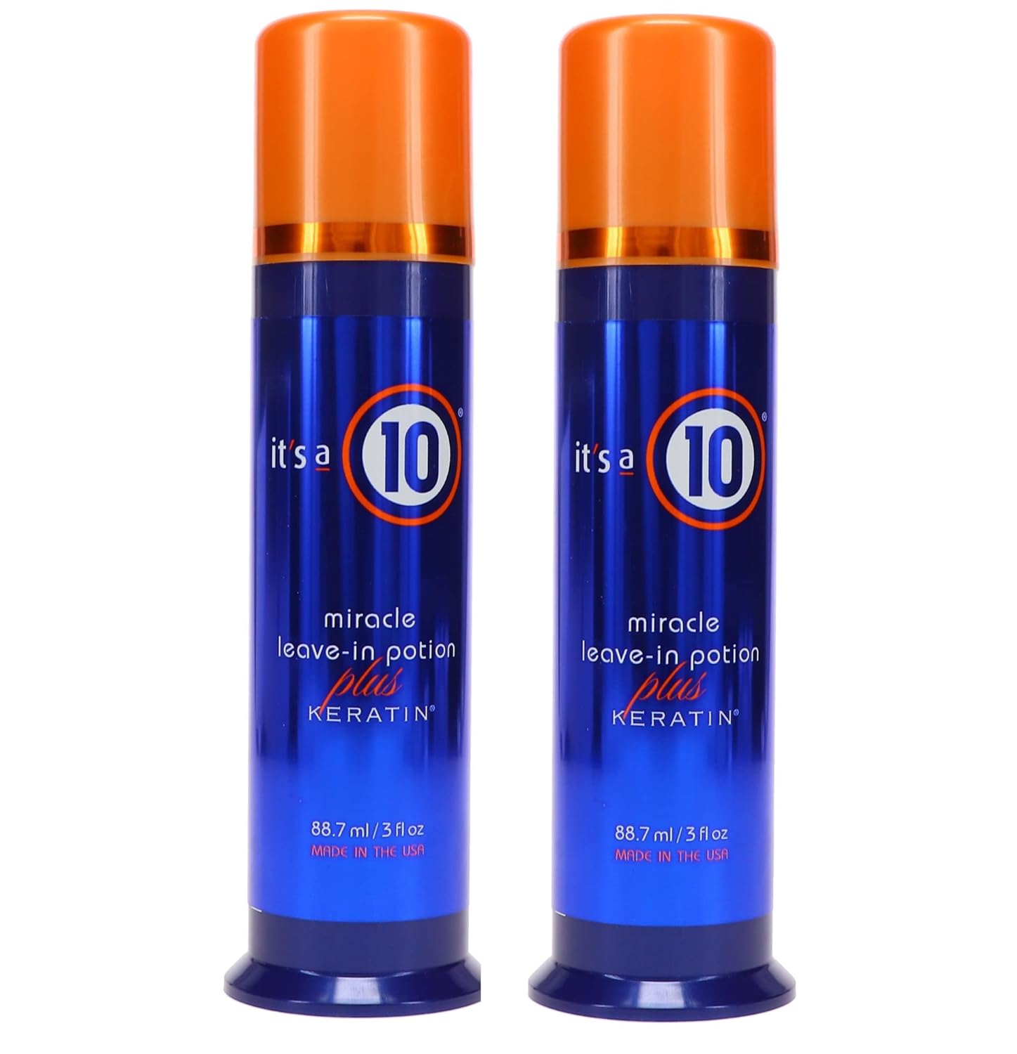 It’s a 10 Haircare Miracle Leave-In Potion Plus Keratin, 3.4 fl. oz. (Pack of 2)