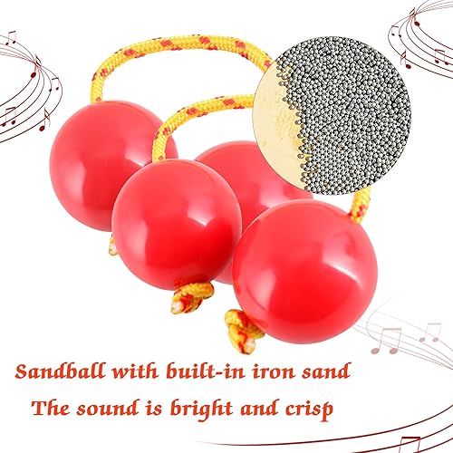 Miniatura 3 de EASTROCK 2 piezas de ritmos africanos Aslatua Shakers Kashaka musicales de percusión de una sola mano, instrumento Kashaka para adultos