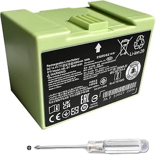 ABL-D1 2500mAh Battery for iRobot Roomba e e5 e6 e5152 e6198 and i i3 3150 i3+ 3550 i4 4150 i4+ 4552 i6 I7 i7158 i7+ 7150 7550 i8 Plus e5 e6 i7 Replacement Lithium Ion 4624864 4INR19/65 DC 14.4V 36Wh