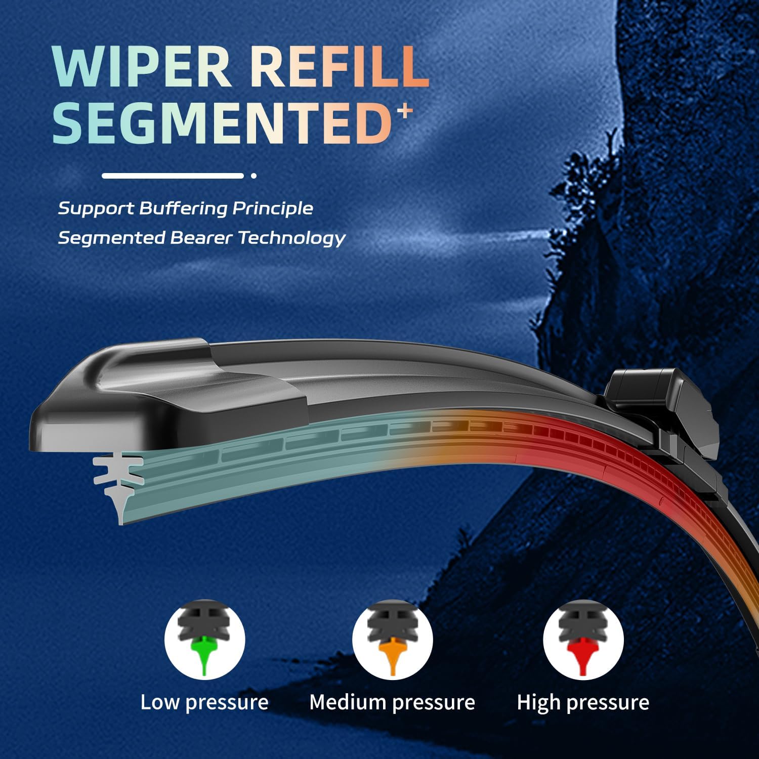 26"+16" Windshield Wiper Blades with 12" Rear Wiper Blade Replacement for Subaru Crosstrek 2013-2023/ Impreza 2012-2023 All-season (Pack of 3)