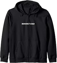 DOMINIC'S Dad Father's Day Personalized Name Gag Gift Zip Hoodie