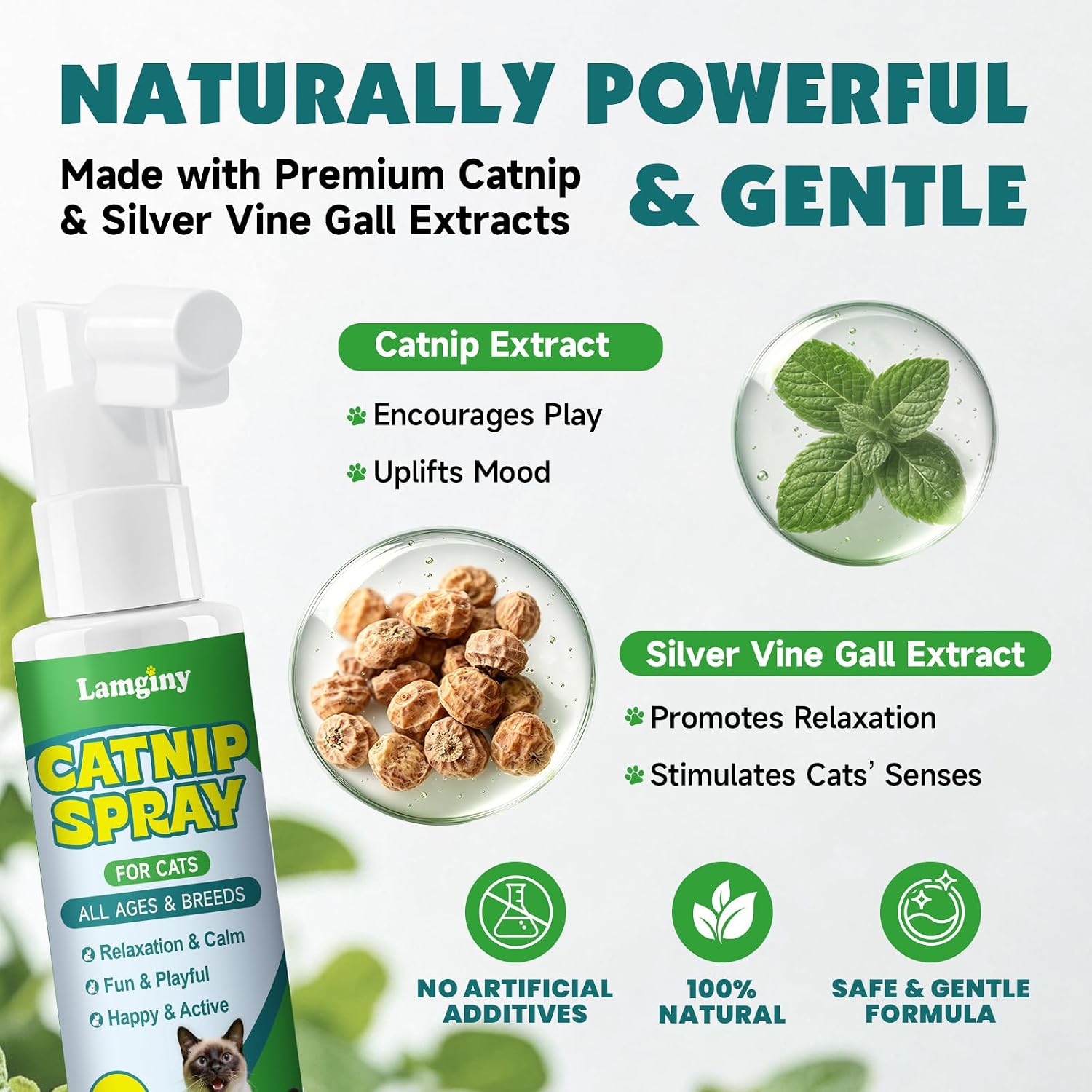 Cat Wellness Bundle - Catnip Spray with Silvervine + Hip and Joint Chews for Dogs - Daily Enrichment & Wellness Support image 5
