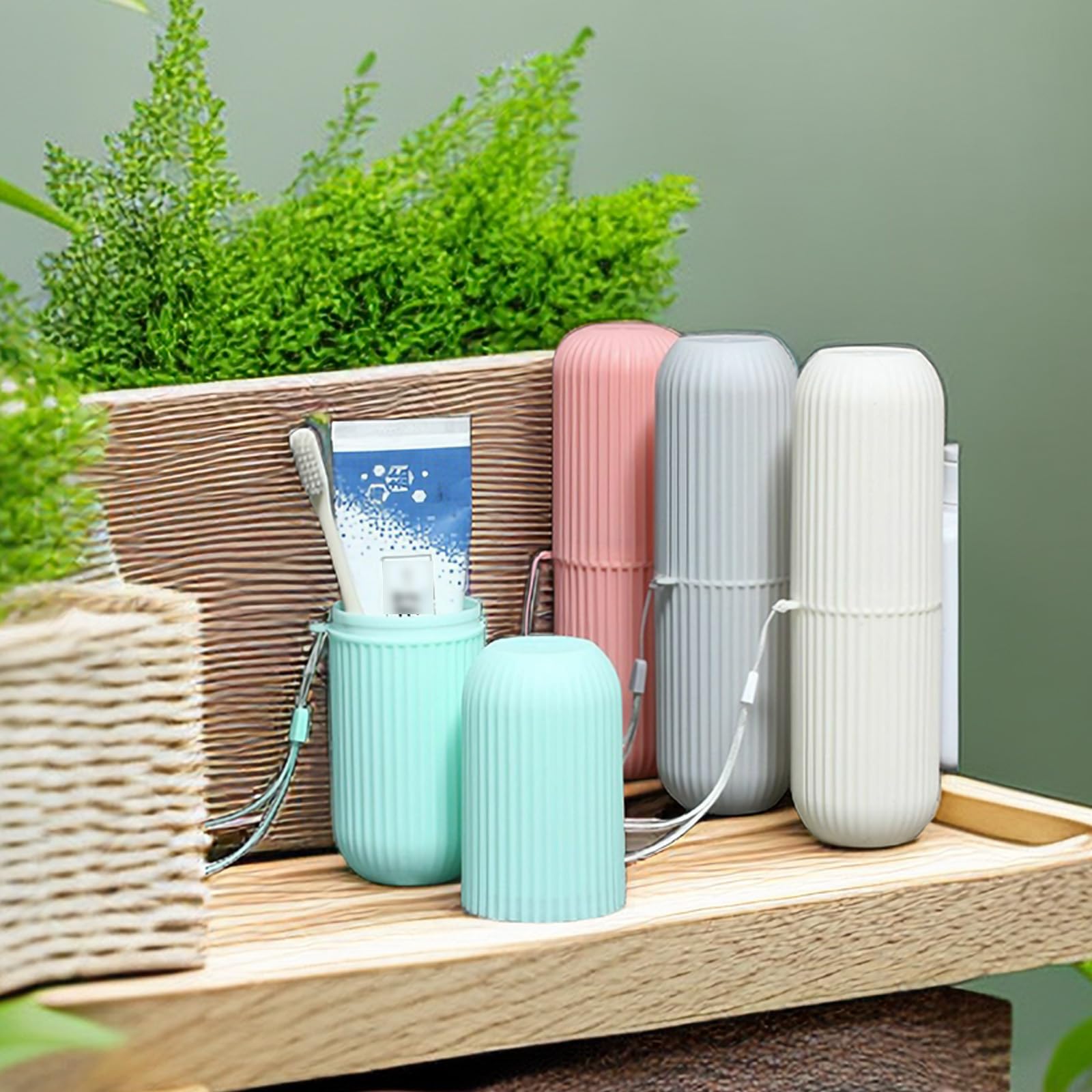 4 pcs Portable Travel Toothbrush Case - Image 2