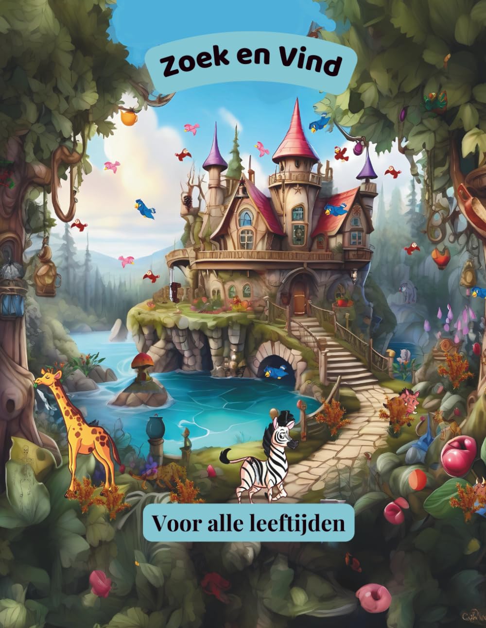 Zoek en Vind Voor alle leeftijden: Een vrolijk zoekboek met verborgen objecten vol fantasie, avontuur en speelse ontdekkingen