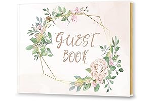 Personalized Guest Book for Bridal Shower, 7" x 9" Keepsake with Gilded Edges