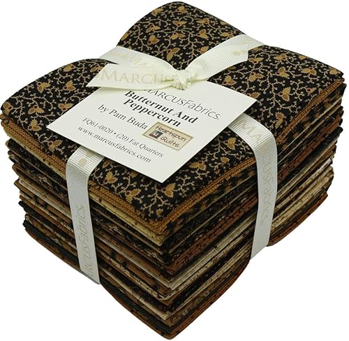 Miniatura 1 de Marcus Fabrics Butternut and Peppercorn Pam Buda Fat Quarter Bundle