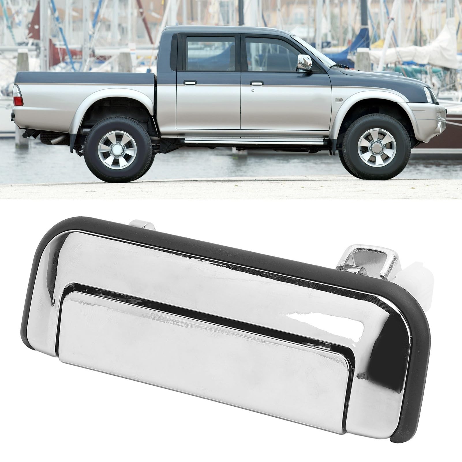 Jeiuvrao Car Exterior Door Handle ABS Chrome Plated(Front Left)
