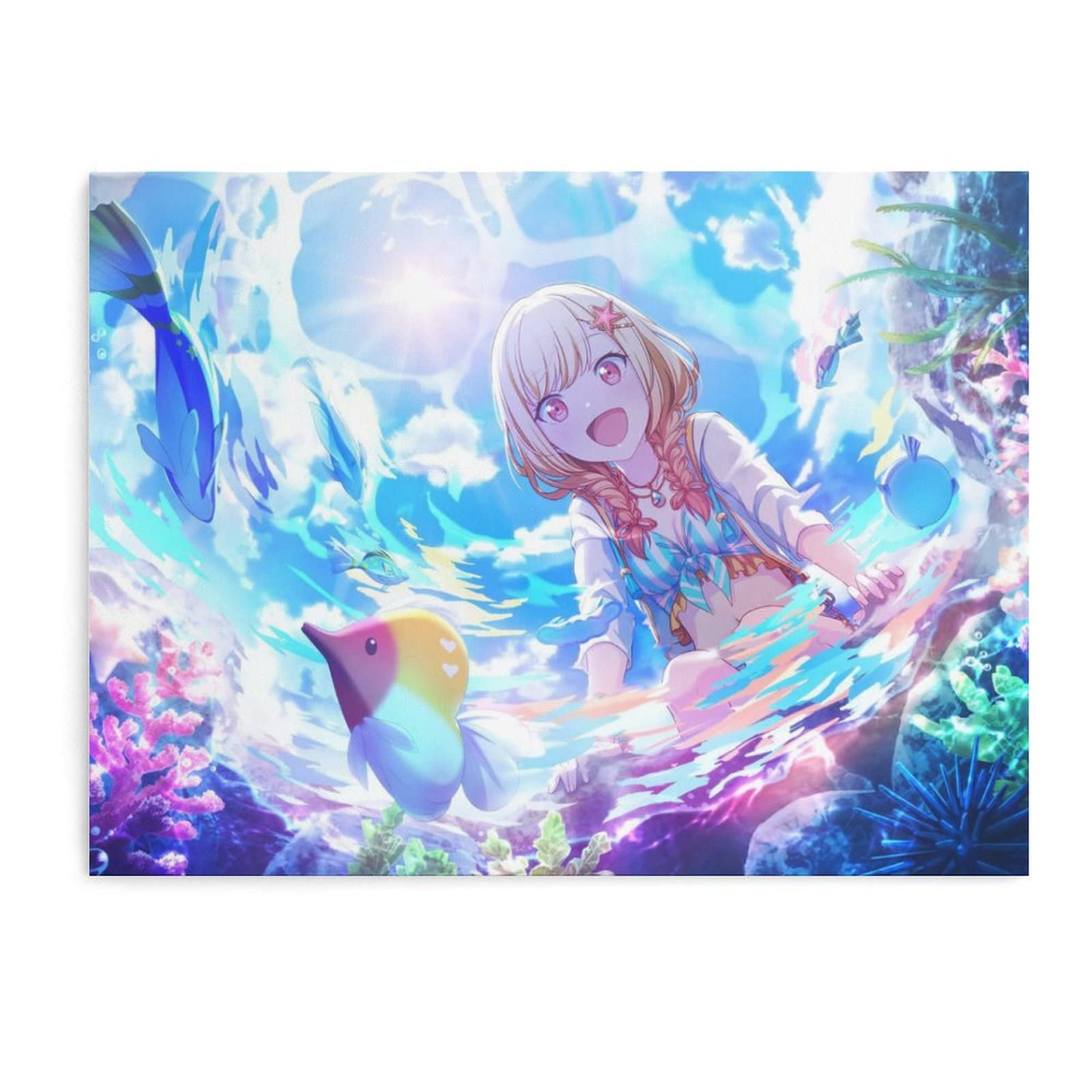 Amazon.co.jp: 天馬 咲希 掛け絵 フレームレス装飾絵画 モダンファッ