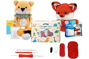 The Woobles Crochet Kit for Beginners: Create Wobbly Fox and Bear Plushies