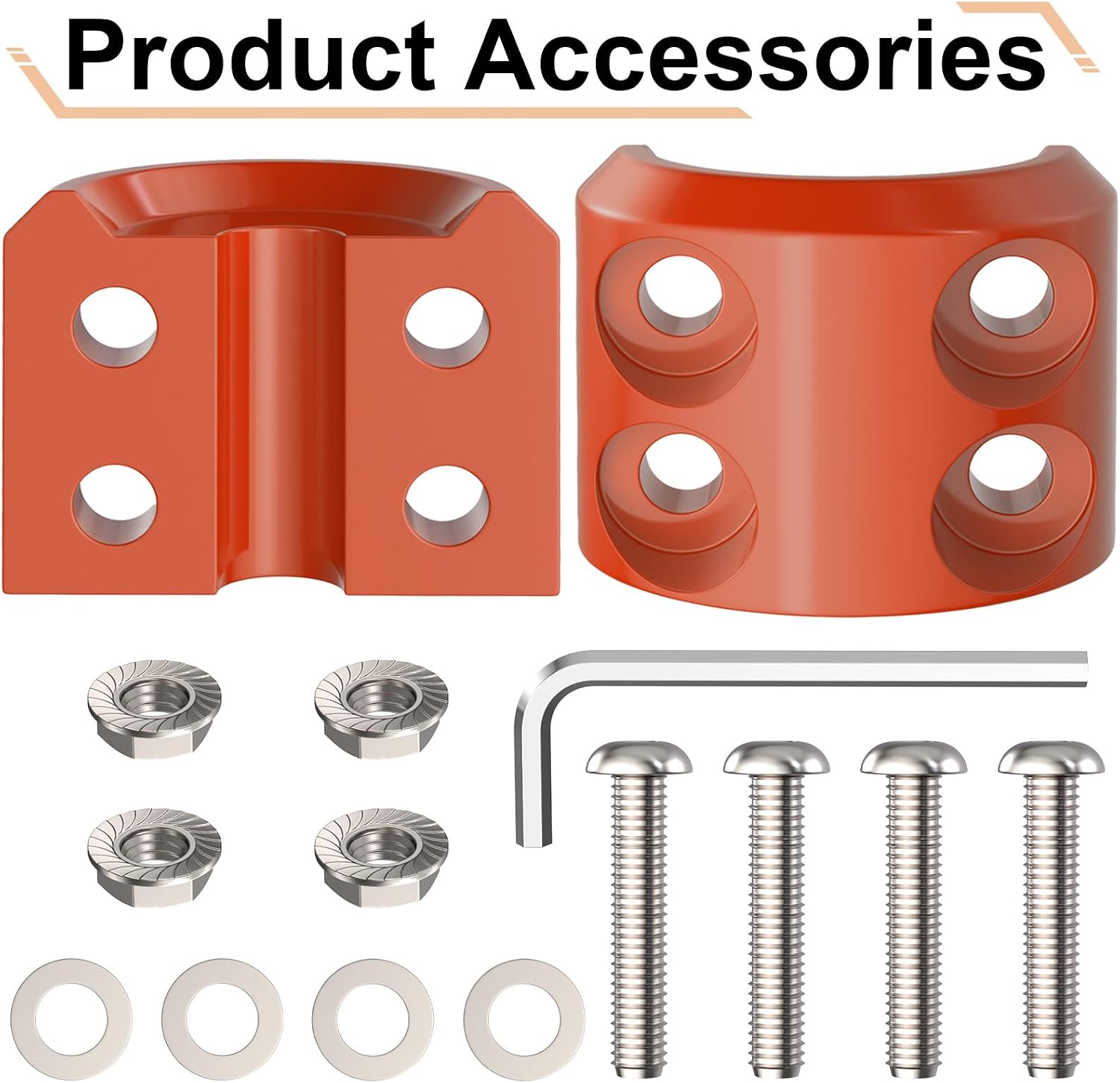 BFXM Winch Stopper for Cable, Rubber Winch Cable Stopper with Allen Wrench to Protect Winch Rope from Wear and Tear, Winch Accessories for ATV, UTV, Truck (Orange)