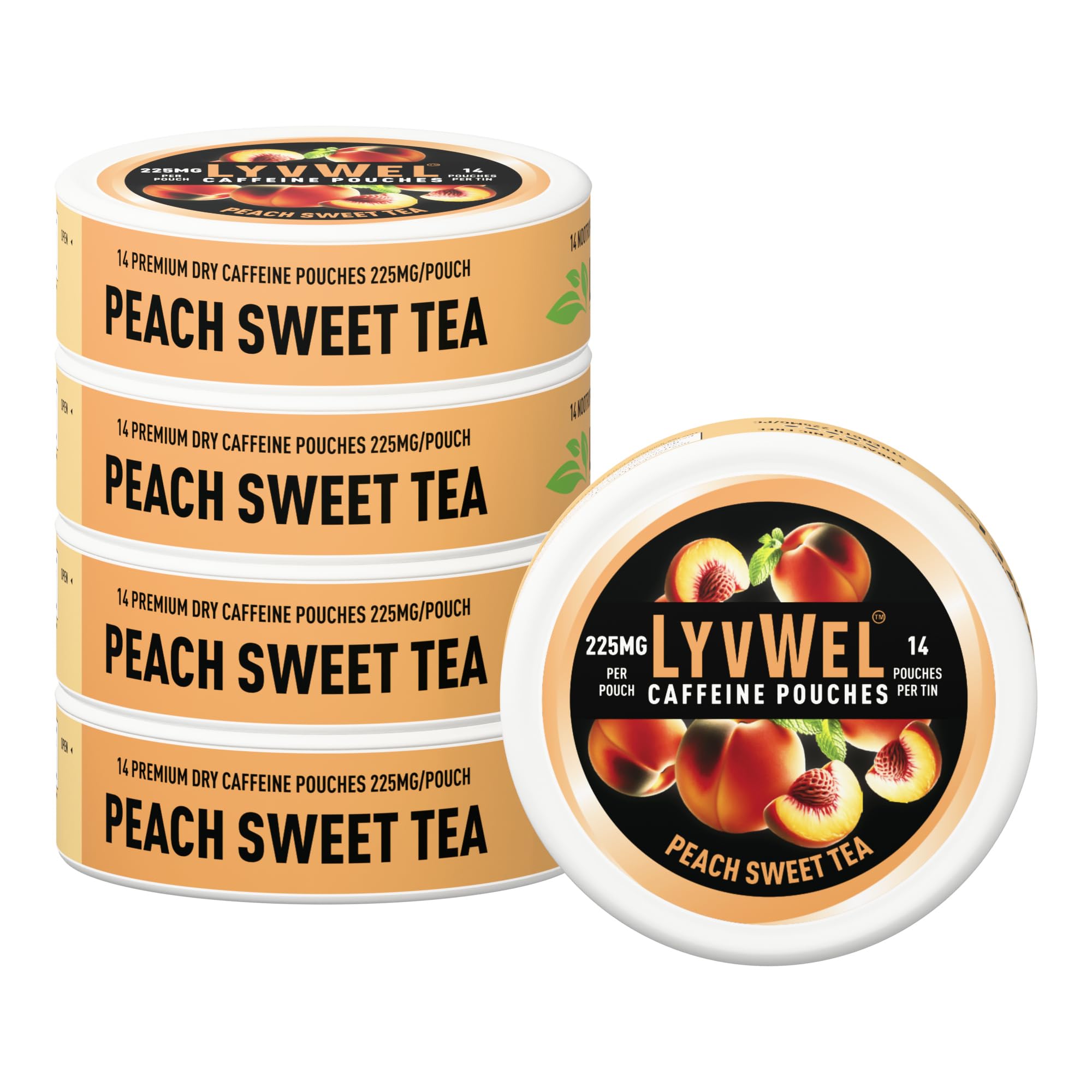 LyvWel 225mg Caffeine Pouches, 5-Pack, 70 Count — Amazon image 16