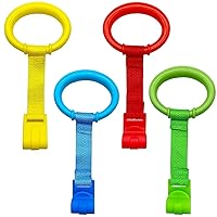 Vista 1 de codree 4 Piezas Anillos para Levantarse de Corralito de Bebé - Anillos para Levantarse de Cuna de Bebé - Anillos Asistentes para Ejercicios de 4