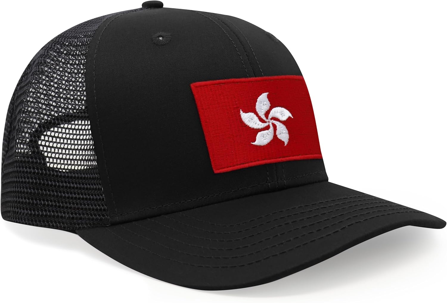 International Tie Country Hat for Men and Women, Adjustable Snapback Trucker Baseball Cap with Embroidered Patch