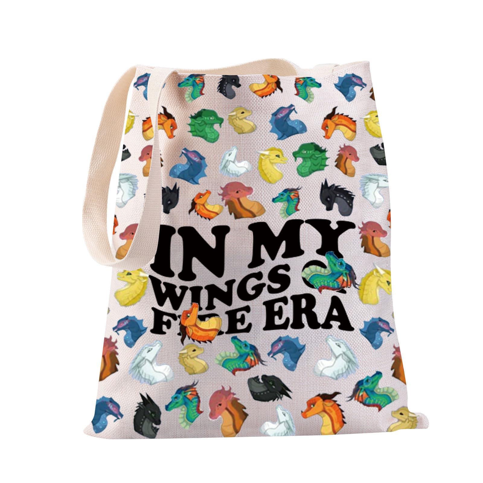 JYTAPP Novel Dragon Tote Bag Bookish Gift In My Era Fantasy Dragon Tribes Dragon Lovers Gift