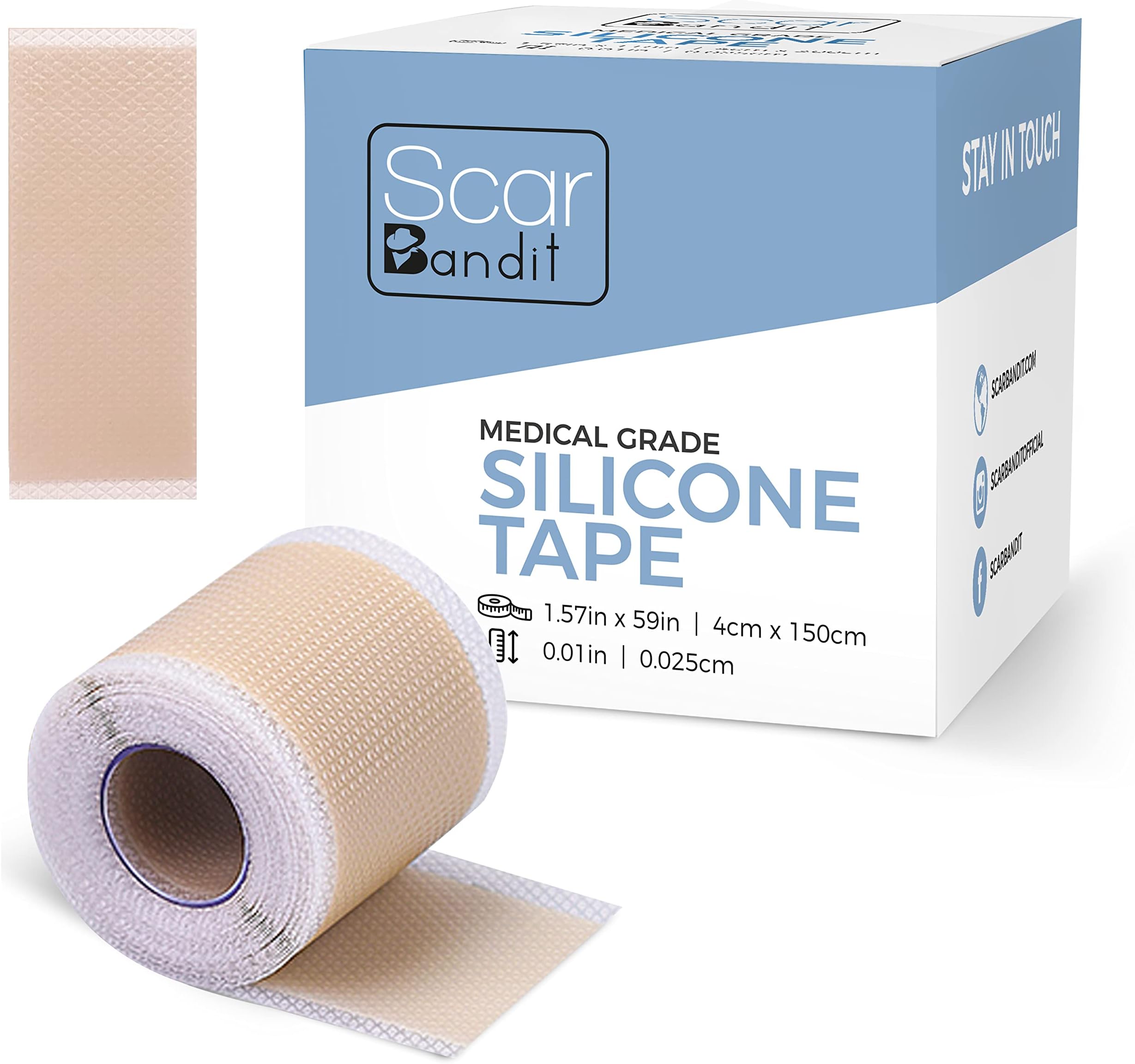 Scarbandit Professional Silicone Tape - 1.57in x 59in