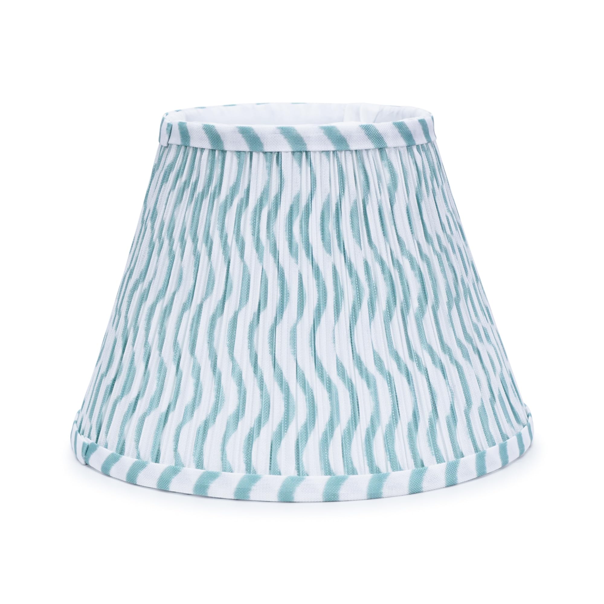 Riza Tapered Fabric Pleated Lamp Shade - Small - Pink