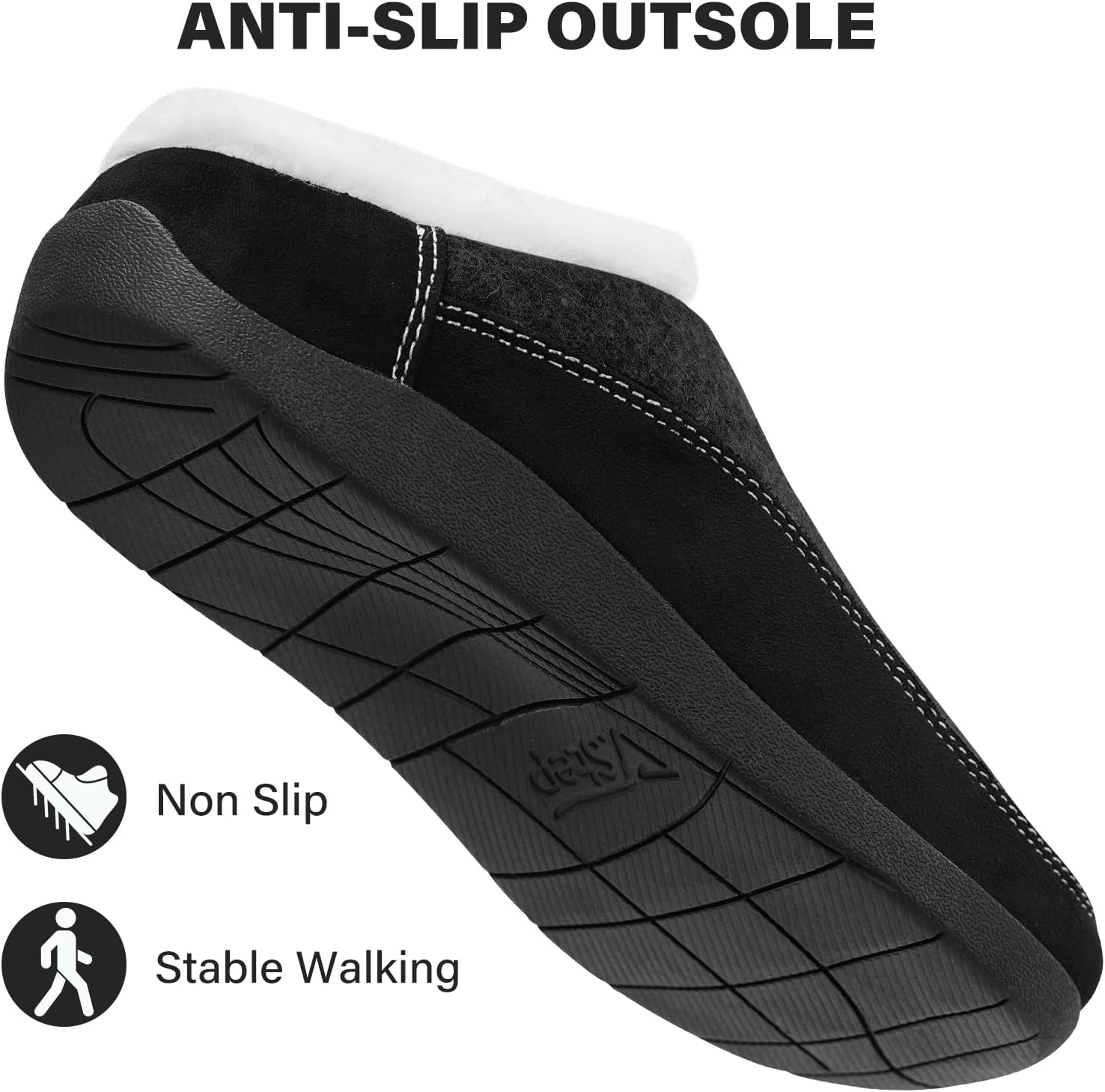 V.Step Orthopedic Slipper with Arch Support, Orthotic Slipper for Plantar Fasciitis Pain Relief, Men & Women Indoor/Outdoor Anti-Skid Shoe - Image 2