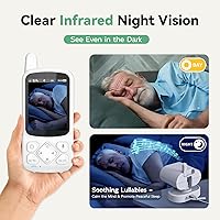 Vista 7 de Monitor de ancianos con cámara y audio, monitores de sala de conversación de 2 vías para ancianos, botón de llamada, recordatorio de medición