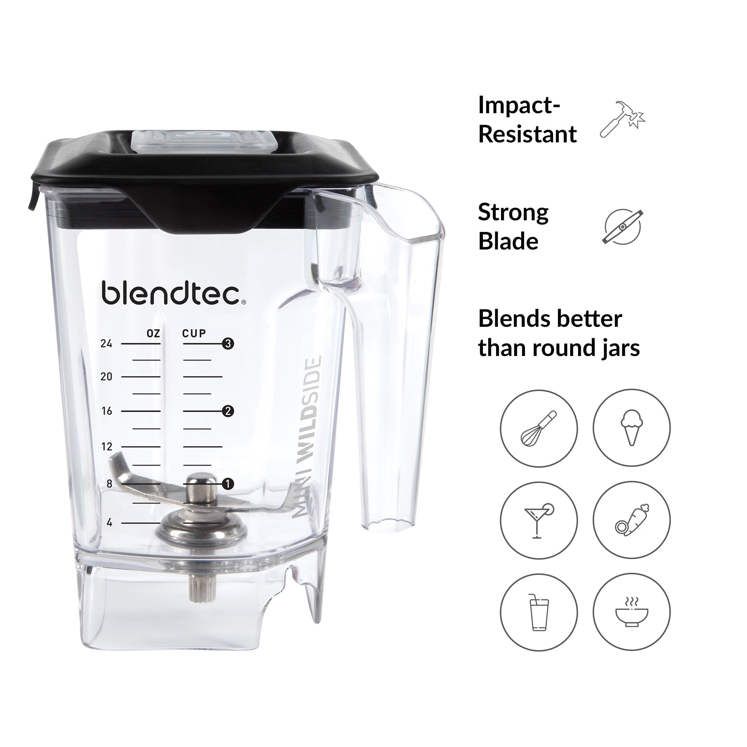 Amazon.com: Blendtec Mini WildSide (46 oz), Five Sided