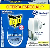 Raid Repelente Elétrico Líquido Anti Mosquitos 1 Aparelho + 1 Refil De 32 9 Ml