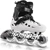 JC JORDEN JACY JORDEN Inline Skating Women Men 4 Size Adjustable Roller Skates with Full Light Up Wheels Durable Outer Shell Roller Skates Kids Adults Girls Boys