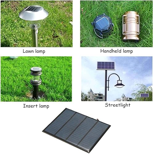Miniatura 2 de 1.5 W 12 V Mini panel solar gota solar pegamento Voard tablero de silicio policristalino DIY paneles solares módulo celular cargador 1 unids