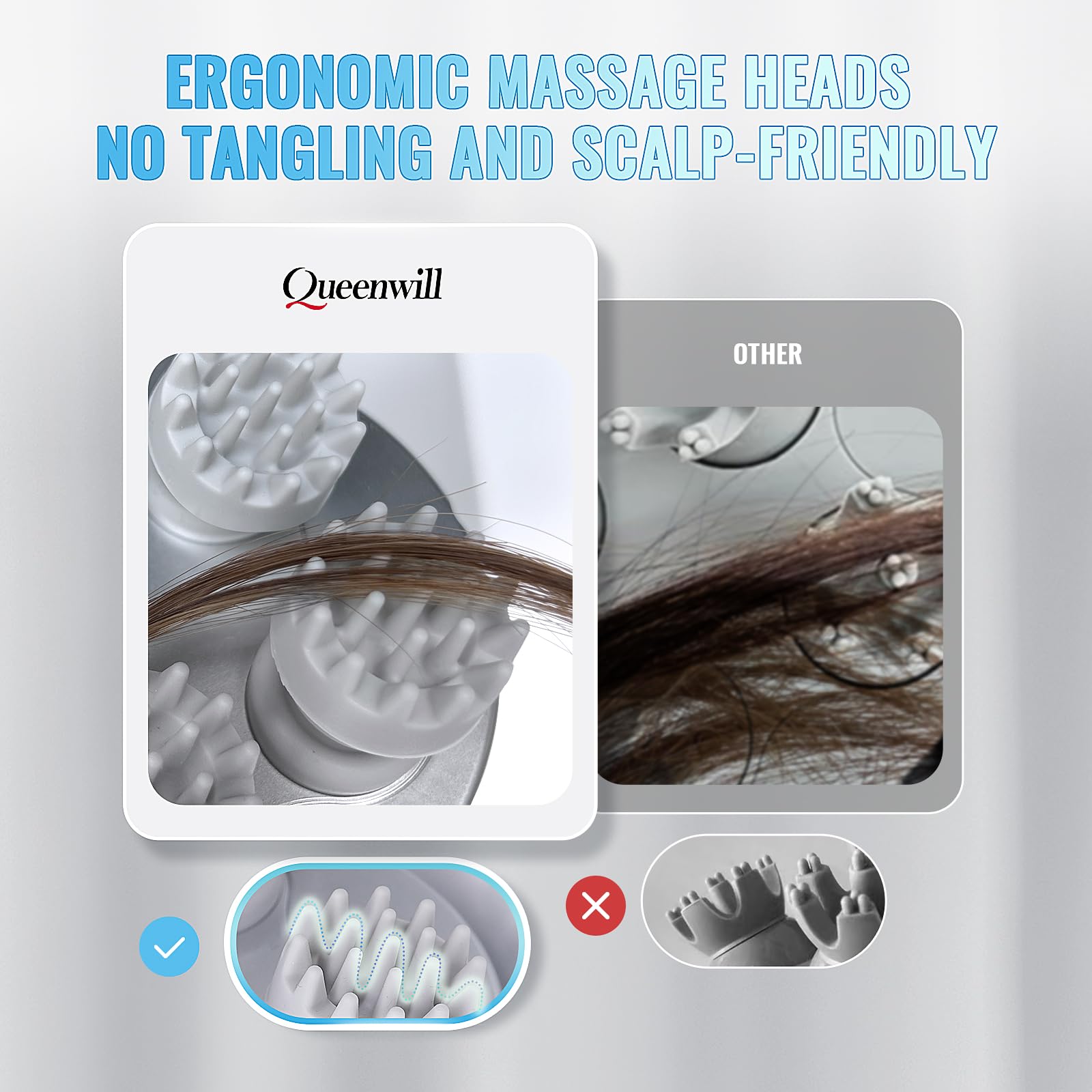 Amazon.com: Electric Scalp Massager, Cordless Hair Scalp Massager Portable  Head Scratching Massager with 4 Modes Vibration Comb for Hair Growth, Deep  Cleansing and Stress Relaxation : Health & Household
