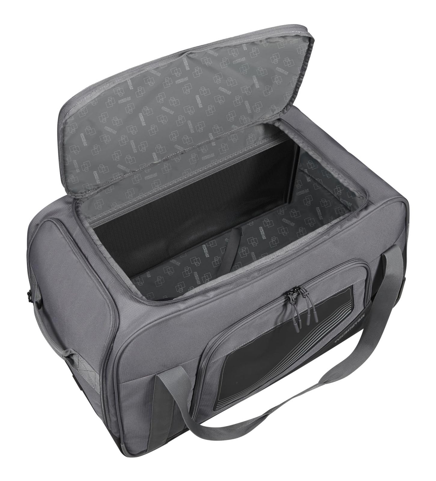 American Tourister City Racer - Torba podróżna z kółkami 68 cm, 98 L - Dużo miejsca do przechowywania i oddzielna komora na buty - Wodoodporna, wiele uchwytów, wytrzymała - Czarna