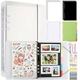 Reusable Sticker Book Collecting Album 40 Sheets, Self Adhesive Pages 20 Sheets, Collection Accessories Activity Sticker Albums for Collecting Stickers, Labels with Tweezer and Spatula, A5