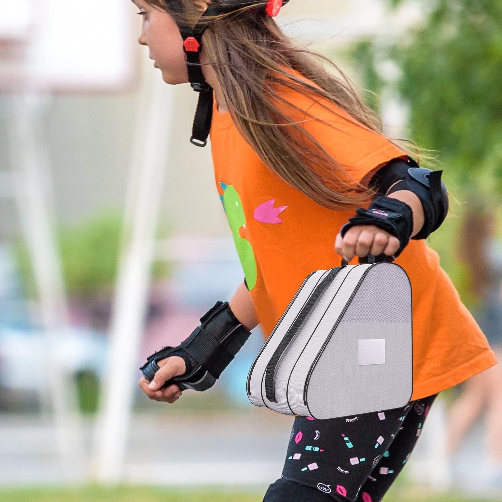 Borsa Per Pattini A Rotelle E Ghiaccio BORDSTRACT - Traspirante, Tracolla Regolabile, Capacità Grande - Foto 4