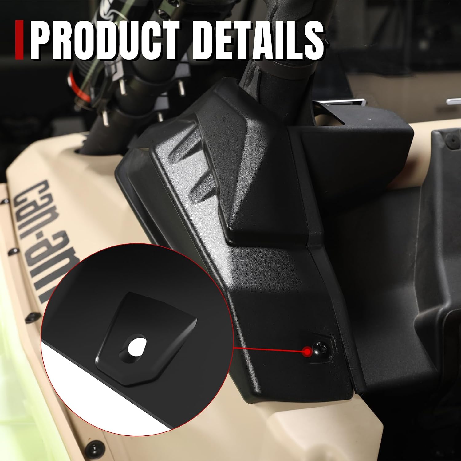 X3 Rear Cage Trim Plastic Cover,A & UTV PRO C Pillar Protection Plate Guard for Can Am Maverick X3 / X3 Max 2017-2024 2025 Accessories Replace OEM#705010335,705010336(LH &RH)