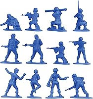 Vista 6 de BMC - Figuras de plástico para mujer, 36 unidades, color azul, fabricadas en Estados Unidos