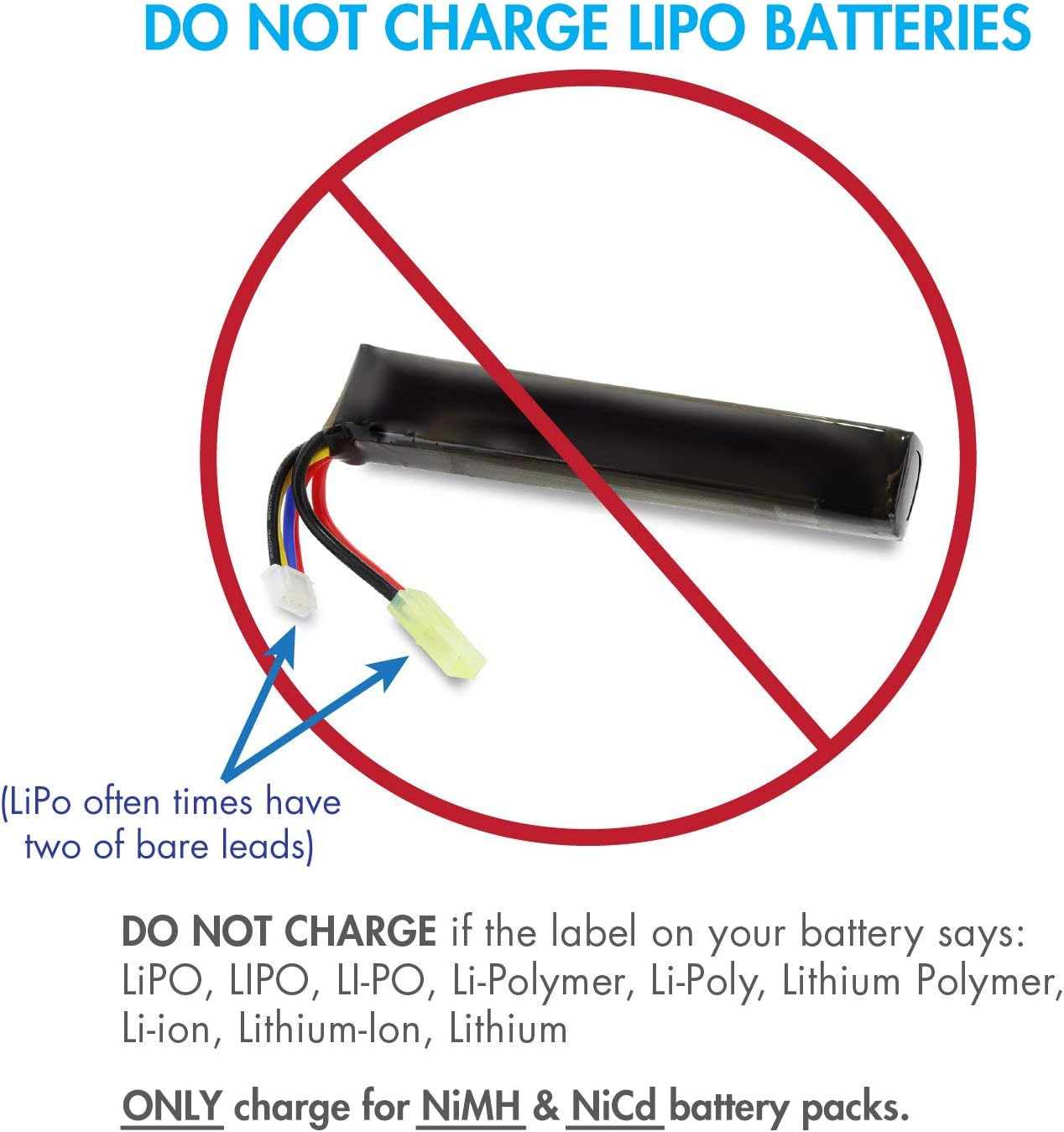 Tenergy 9.6V Airsoft Battery and Charger, 2000mAh NiMH Nunchuck Battery w/Mini Tamiya Connector for Airsoft Guns M249, M240B, M14, RPK, PKM, L85, AUG, G3