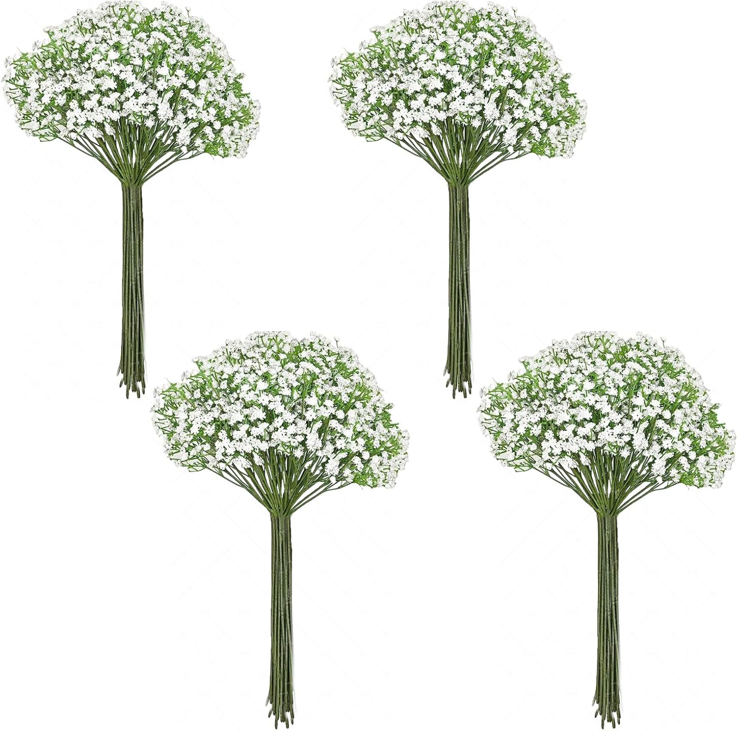 30 Pcs Fake Flowers Babys Breath Artificial Flowers Realistic White Babies Breath Gypsophila Flowers Artificial Bulk Faux Gypsophila Breath Flowers for Bouquet Garland Floral Arrangement Wedding Party