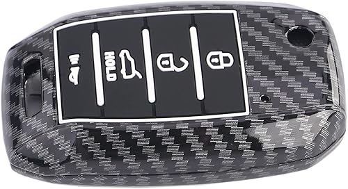 Miniatura 6 de Funda para llavero Kia Rio Optima Soul Sportage Sorento ABS Carbon Pattern